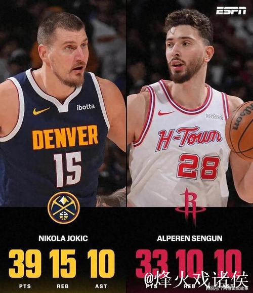 约基奇和申京今日同砍三双,成为历史首对同场三双中锋对位 约基奇和申京今日同砍三双,成为历史首对同场三双中锋对位